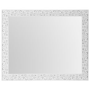 Afrescos Espelho 58 Cm X 48 Cm Branco Provence