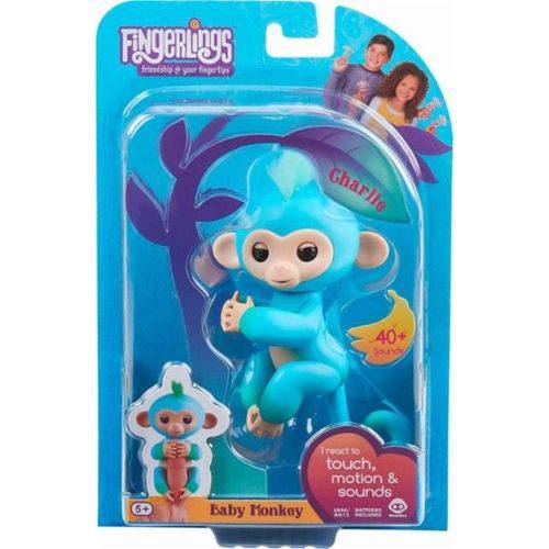 Agarradinho Interativo Baby Monkey Azul e Verde