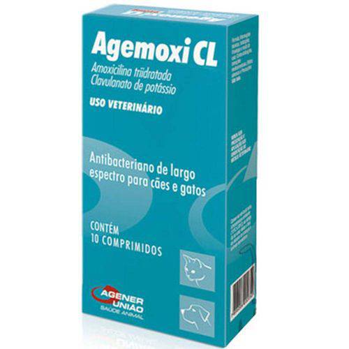 Agemoxi Cl 250mg - Caixa com 10 Compr.