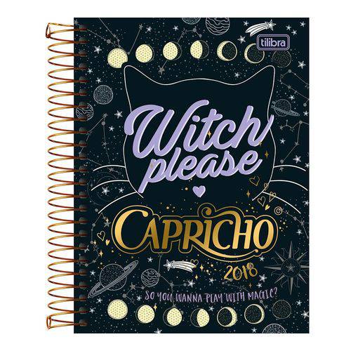 Agenda 2018 Capricho M4 Espiral Witch Please Tilibra