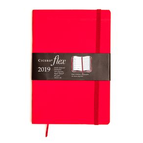 Agenda 2019 Flex 14x21 - Vermelha Anotações