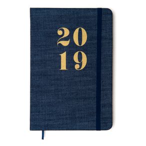Agenda 2019 Navy 14x21 - Jeans Semanal Pontada