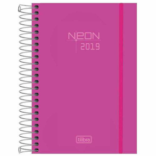 Agenda 2019 Tilibra Neon Rosa