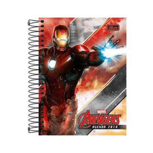 Agenda Avengers Espiral - 2018 - Homem de Ferro - Tilibra