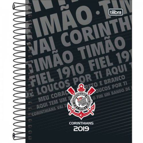 Agenda Corinthians Espiral 2019 M4 Tilibra