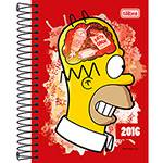 Agenda Diária 2016 Simpsons Fundo Vermelho - Tilibra
