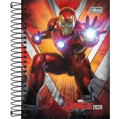 Agenda Espiral Diária Avengers 2020 - Sortido