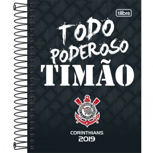 Agenda Espiral Diária Corinthians 2019 - Sortido