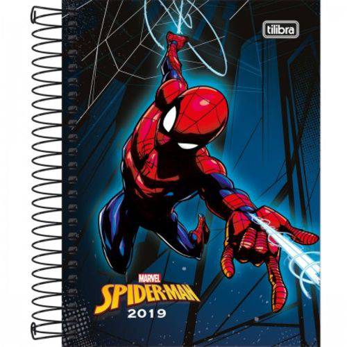 Agenda Espiral Diária Spider-man 2019 Tilibra