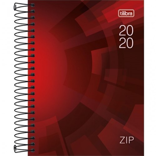 Agenda Espiral Diária Zip 2020 - Sortido