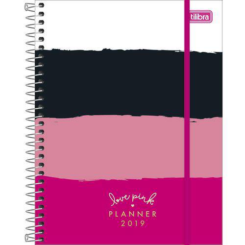 Agenda Espiral Planner Love Pink - 80fls (24x17cm) - Tilibra