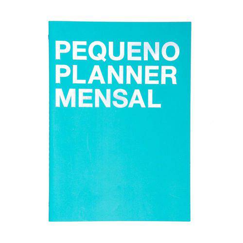 Agenda Planner A5 na Medida Mensal - Azul