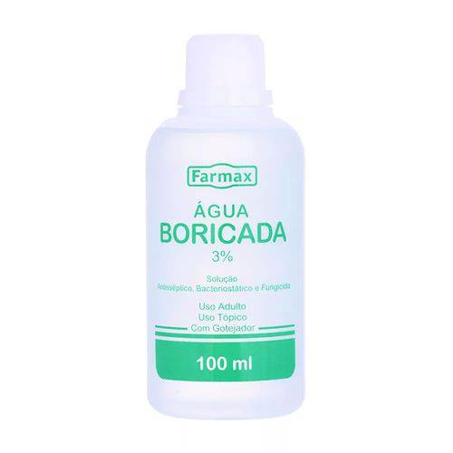 Água Boricada 3% 100ml - Farmax