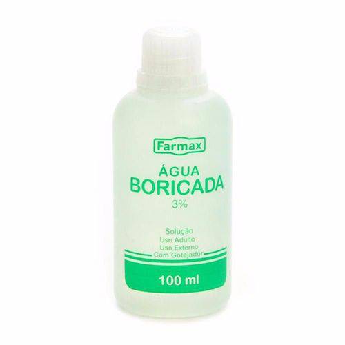 Água Boricada Farmax 3 % / 100 Ml