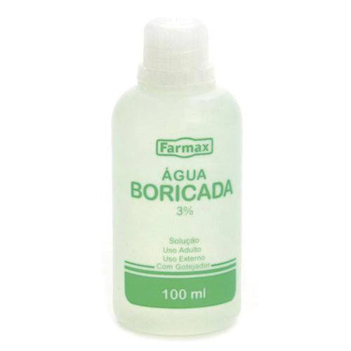 Agua Boricada 3% Gotejador 100ml Farmax