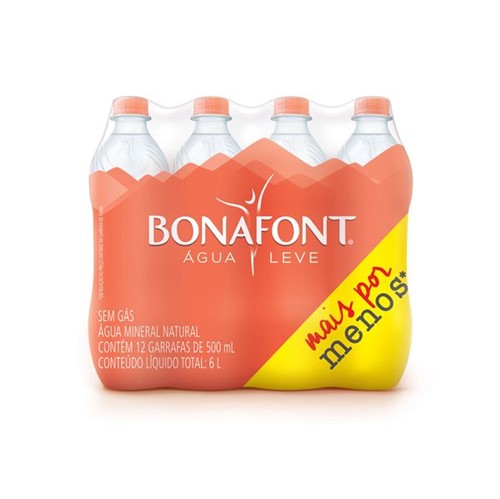 Agua Min Bonafont 500ml C/12 Sem Gas