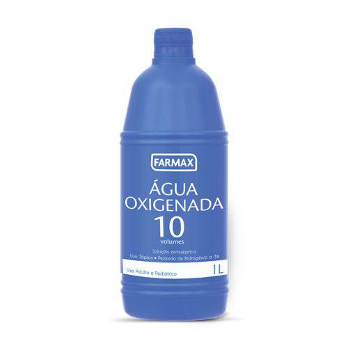 Agua Oxigenada Farmax 10 Volumes 1000 Ml (litro)