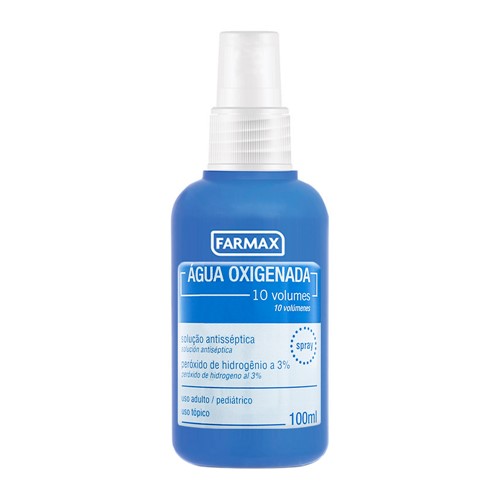 Água Oxigenada Líquida Farmax 10 Volumes Spray com 100ml