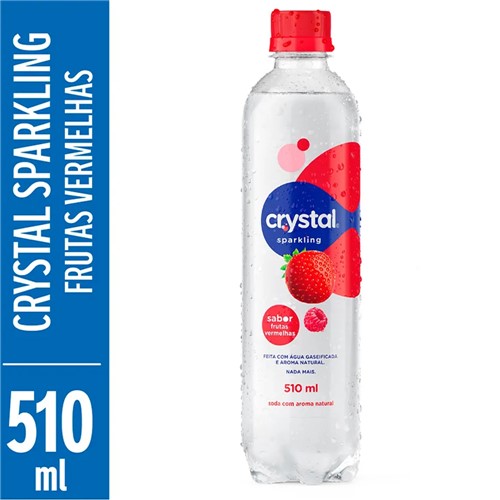Água Saborizada Crystal Sparkling Sabor Frutas Vermelhas 510ml