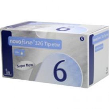 Agulha Novo Fine 32G 0,23/0,25 X 6mm Agulha para Caneta de Insulina