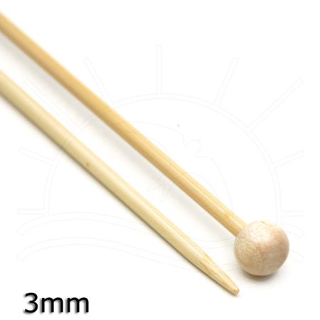 Agulha para Tricô Bambu Tulip - 25cm 3,0mm