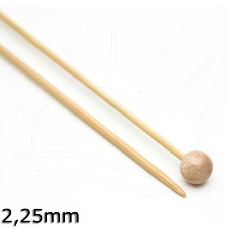Agulha para Tricô Bambu Tulip - 25cm 2,25mm
