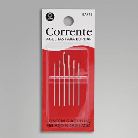 Agulhas para Bordar Corrente - Kit C/ 6