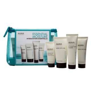 Ahava Skin Solution Essential Moisture Kit - Loção Corporal + Gel de Banho + Creme para as Mãos + Creme para Pés Kit