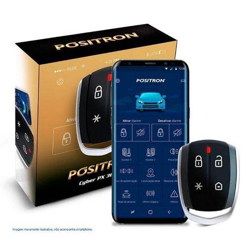 Alarme Automotivo Pósitron Px 360bt Bluetooth Universal Bloqueio e Desbloqueio Via Celular
