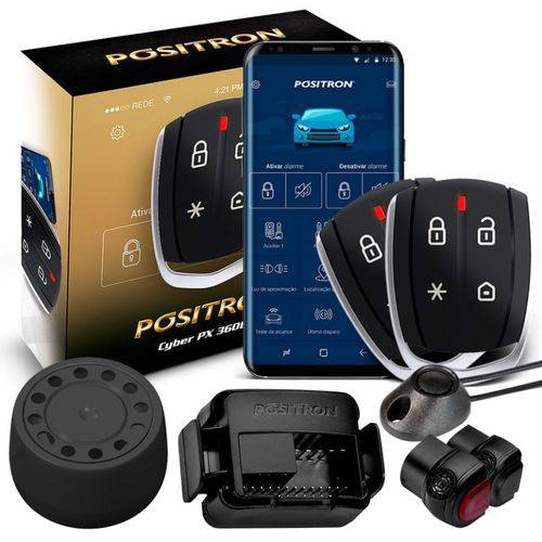 Alarme Carro Positron Cyber Px 360 Bt Universal Bluetooth