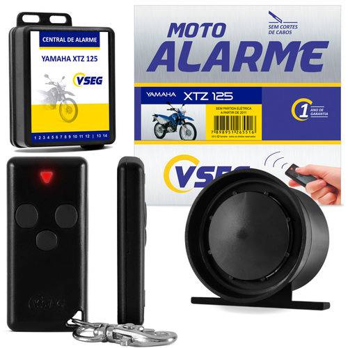 Alarme Moto Yamaha Xtz 125 2011 2012 Sem Partida Elétrica