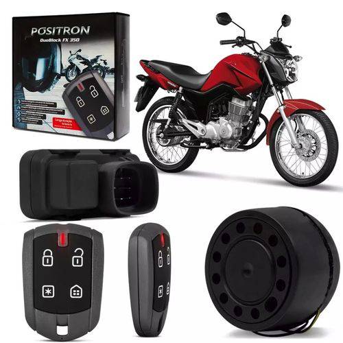 Alarme P/ Moto Honda Positron Duoblock Fx 350 G8 Dedicado Titan 150/fan 125 e 150/start 150 14 > 16