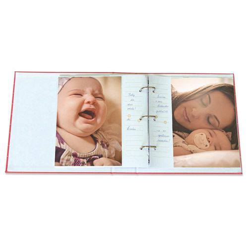 Álbum Bebê Tecido Ferragem 100 Fotos 15x21 801 - Ical