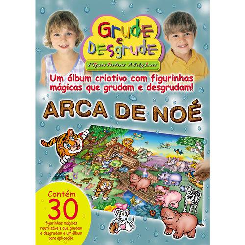 Álbum de Figurinhas Grude e Desgrude - Arca de Noé - Cenário Médio