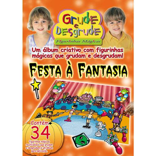 Álbum de Figurinhas Grude e Desgrude - Festa a Fantasia - Cenário Médio