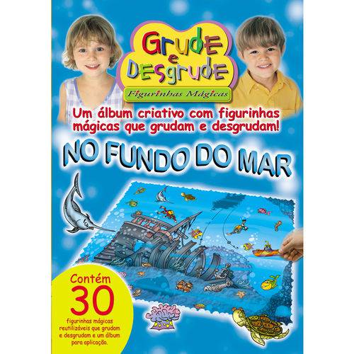Álbum de Figurinhas Grude e Desgrude - no Fundo do Mar - Cenário Médio