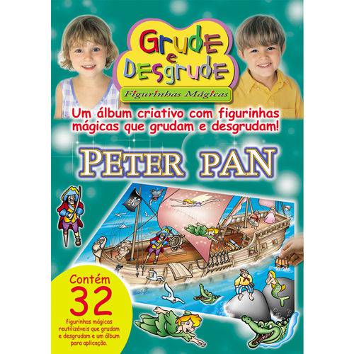 Álbum de Figurinhas Grude e Desgrude - Peter Pan - Cenário Médio