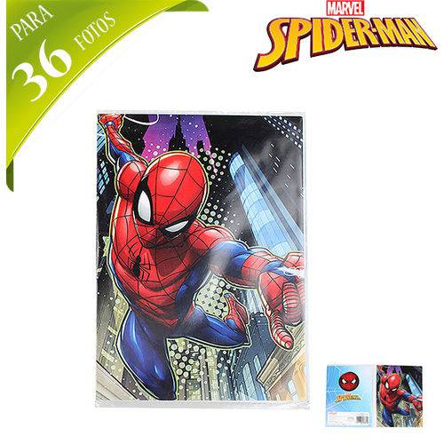 Album de Fotos Infantil para 36 Fotos 10x15cm Homem Aranha Spider Man