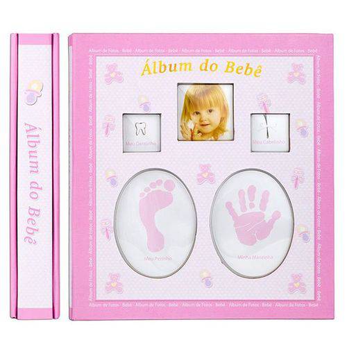 Álbum do Bebê 120 Fotos 10x15 Rosa