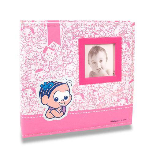 Álbum do Bebê Mônica - 200 Fotos 10x15 Cm - em Tecido - 24,5x23 Cm