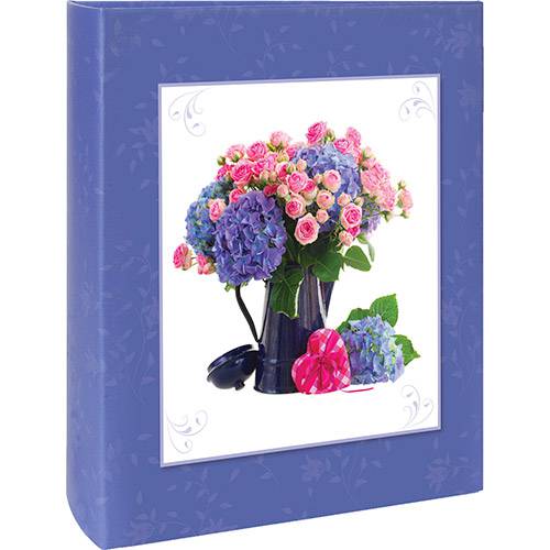 Álbum Floral Ferragem 300 Fotos 10X15 Azul - Ical