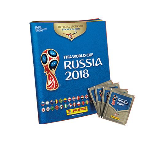 Álbum Oficial Copa do Mundo Fifa 2018 com 12 Pacotes de Figurinha - Panini