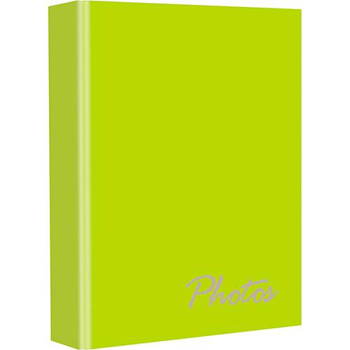 Álbum Pocket Chies Classic Verde Cítrico com Solda para 100 Fotos 10x15cm