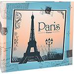 Álbum Vintage com Ferragem para 200 Fotos 10x15cm Rosa com Azul Paris - Ical