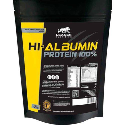 Albumina HI Albumin Protein 100% - Refil 500g - Leader Nutrition