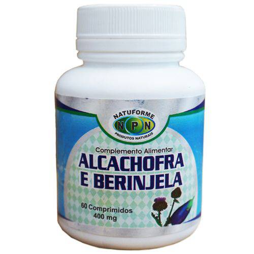 Alcachofra e Berinjela 400mg com 60 Comprimidos - Natuforme