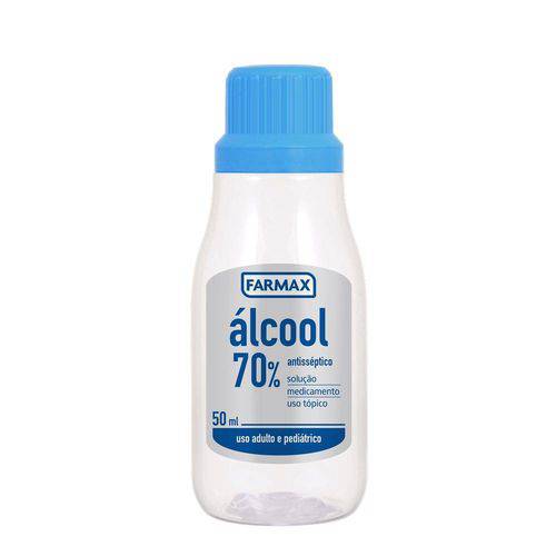 Álcool 70% Antisséptico Farmax 50ml