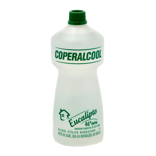 Alcool Bacfree Coperalcool 1l 46graus Eucalipto