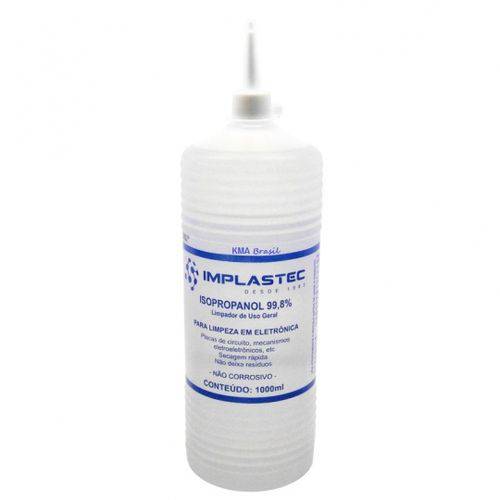 Álcool Isopropílico 1 Litro (ISOPROPANOL) - para Limpeza de Placas - IMPLASTEC