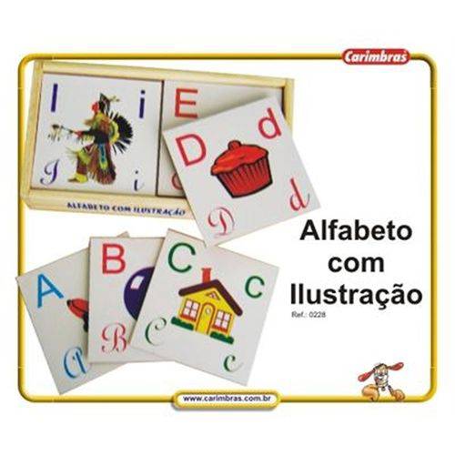 Alfabeto com Ilustração 26 Peças Ref. 0228